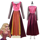 Hocus Pocus Sarah Sanderson Cosplay Costume Female Long Dress Halloween Carnival Suit